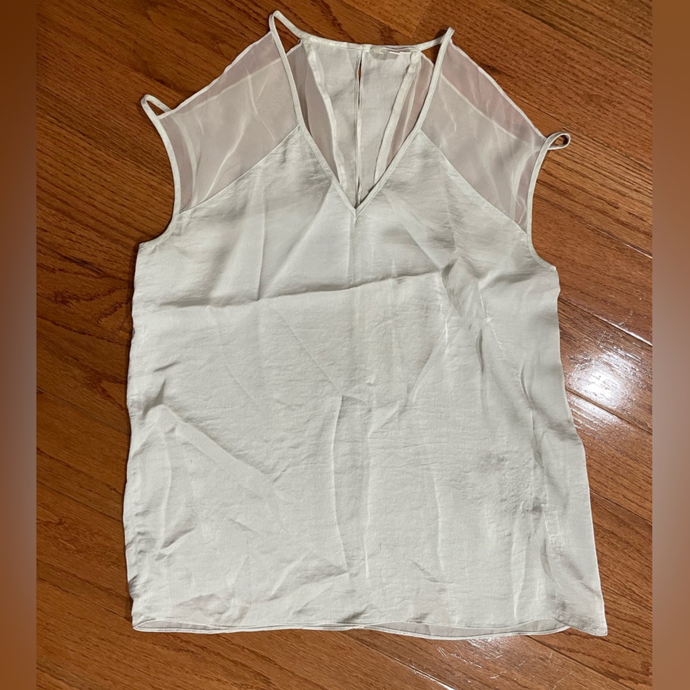 Helmut Lang cold shoulder tank